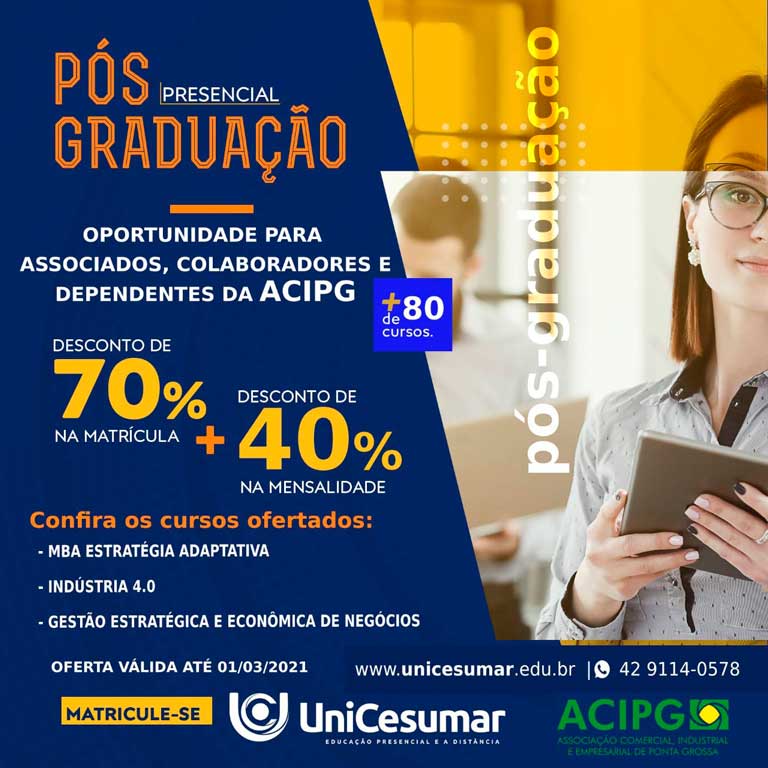 Pós-graduação Presencial Unicesumar